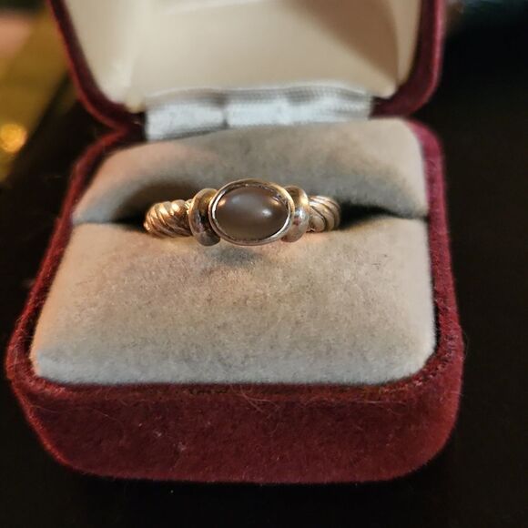 Lavender Vintage Sterling Silver Ring Sz 6 - Picture 1 of 5